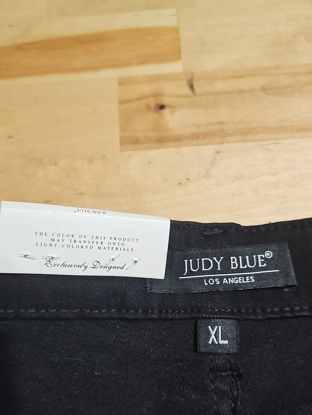 NWT Judy Blue High Waist Tummy Control Black Denim Shorts Size XL